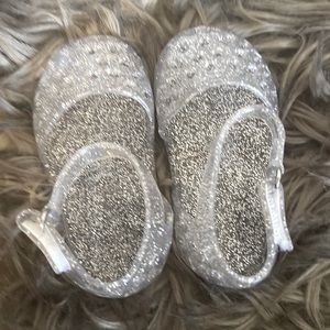 Clear cute sandals. Infant girl size 2.